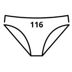 Dívčí spodní kalhotky - velikost 116