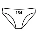 Dívčí spodní kalhotky - velikost 134