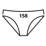 Dívčí spodní kalhotky - velikost 158