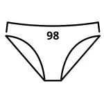 Dívčí spodní kalhotky - velikost 98